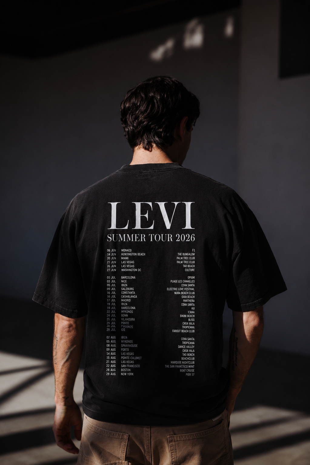 LEVI Tour T-shirt Black